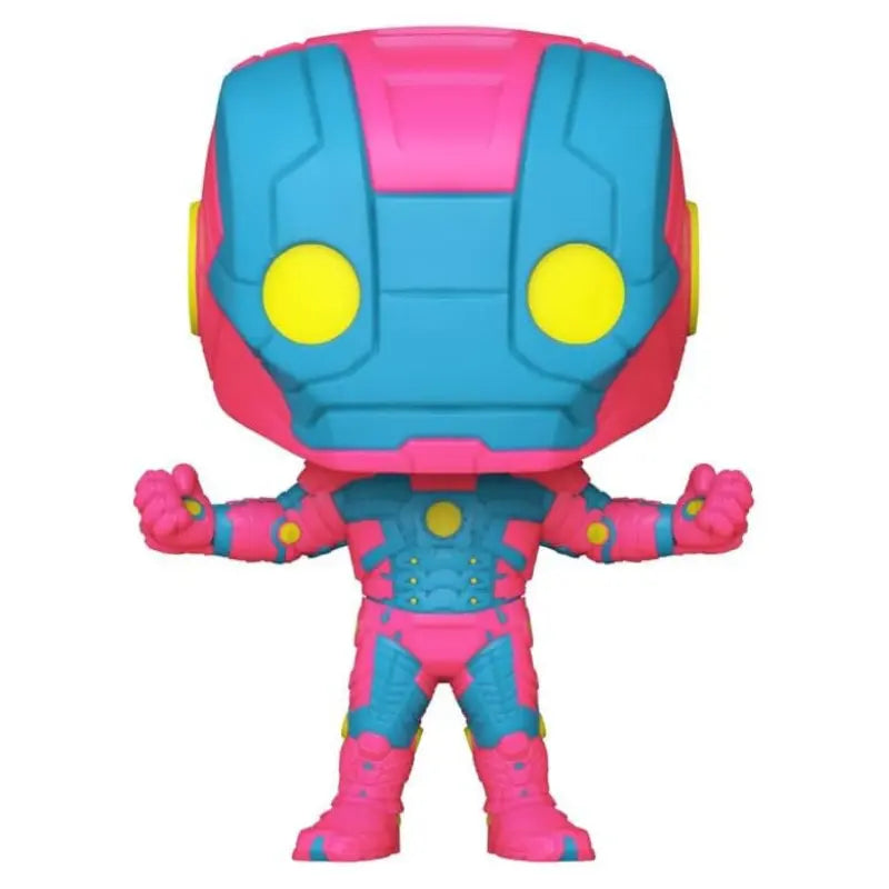 Funko Pop Iron Man Mark 5 Blacklight Special Edition vinyl figure neon pink and blue