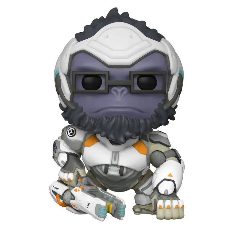 Funko Pop Overwatch 2 Winston 6-inch super sized vinyl figure front view with Tesla Cannon