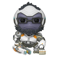 Thumbnail for Funko Pop Overwatch 2 Winston 6-inch super sized vinyl figure front view with Tesla Cannon