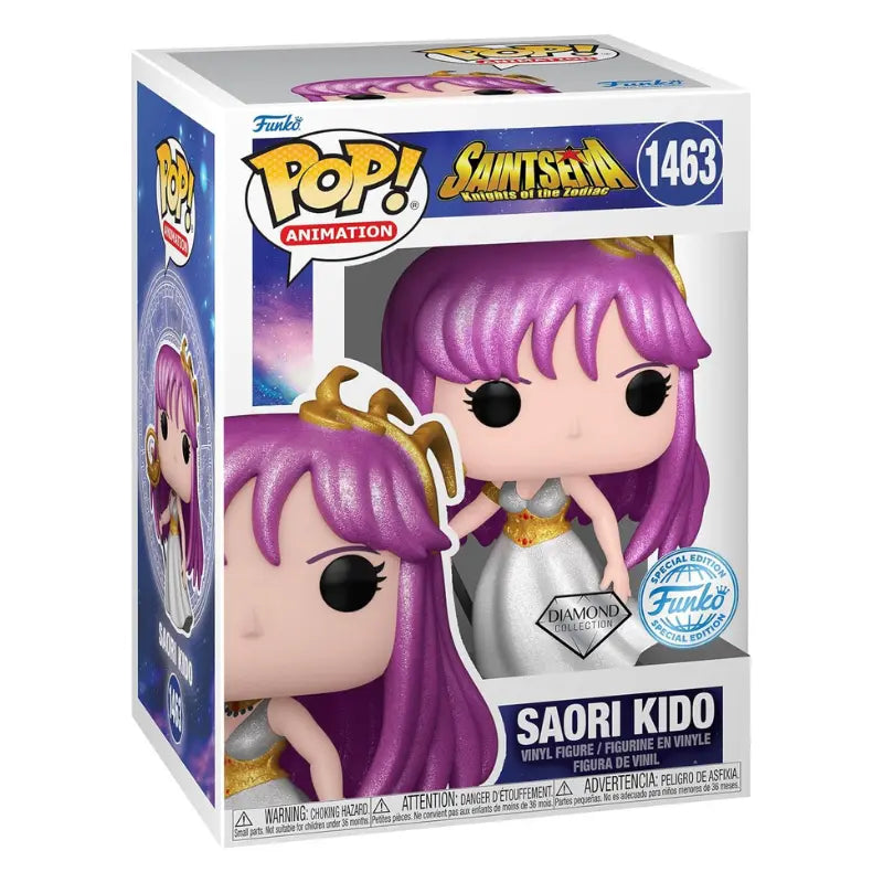 Funko Pop Saint Seiya Saori Kido 1463 Diamond Collection Special Edition sealed in collector display box