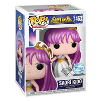 Thumbnail for Funko Pop Saint Seiya Saori Kido 1463 Diamond Collection Special Edition sealed in collector display box