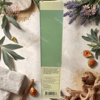 Thumbnail for Front view of Glossier Sandstone Body Spritz sage green frosted glass bottle