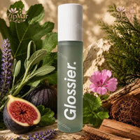 Thumbnail for Side view of Glossier Sandstone Body Spritz box showing ingredients and UPC barcode 810086259038