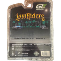 Thumbnail for Greenlight Lowriders 1964 Chevrolet Impala diecast car packaging back panel detail