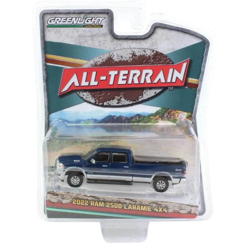 Greenlight All-Terrain 2022 Ram 2500 Laramie 4x4 1:64 diecast truck blister pack packaging