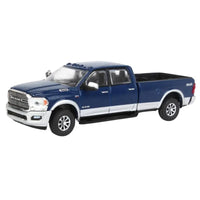 Thumbnail for 2022 Ram 2500 Laramie 4x4 blue and white 1:64 diecast truck side front view