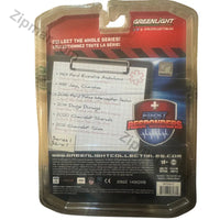 Thumbnail for Back of Greenlight First Responders Series 1 card listing six vehicles, 14+ age and limited edition label