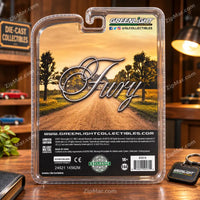 Thumbnail for Greenlight Exclusive 1977 Plymouth Fury card back with item 30316, 1:64 scale, 14+ age, Made in China and barcode