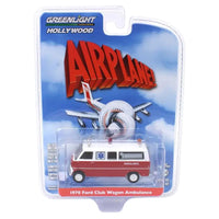 Thumbnail for Greenlight Hollywood Series 42 Airplane 1970 Ford Club Wagon Ambulance blister pack 1:64