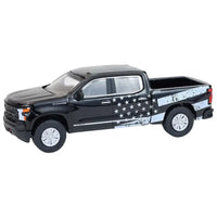 Thumbnail for Three quarter view of Greenlight Blue Collar Silverado diecast truck