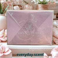 Thumbnail for Top view of Gulf Orchid Pink Marshmallow EDP box with embossed logo in factory shrink wrap