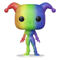 Thumbnail for A full-body view of the glitter rainbow Funko Pop! Harley Quinn Pride figure against a plain white background.