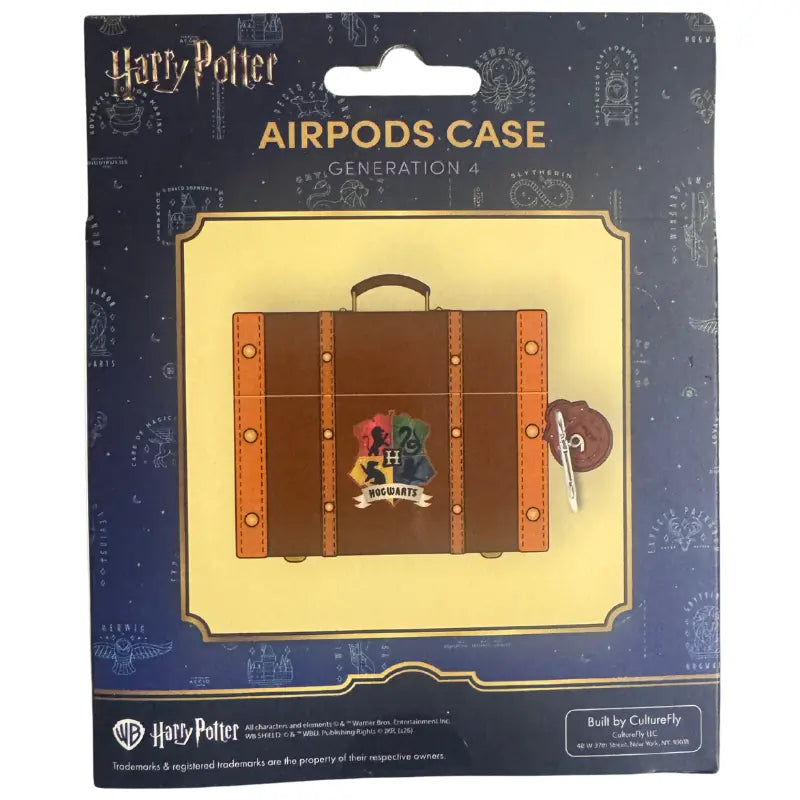 Harry Potter Hogwarts trunk AirPods Gen 4 case packaging back view