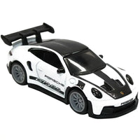 Thumbnail for Front angle view of Hot Wheels Porsche 911 GT3 RS white diecast car