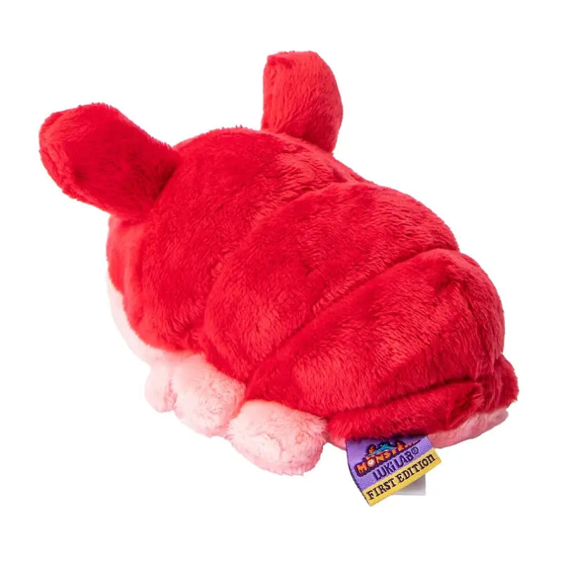 House Monsters Lukilabo First Edition hang tag on red plush toy bottom