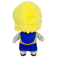 Thumbnail for Hunter x Hunter Kurapika plush stuffed figure back view showing yellow felt hair and blue gold outfit back