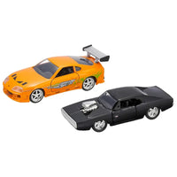 Thumbnail for Overhead view of Jada 1:32 scale Fast and Furious diecast car set showing roof and spoiler details.