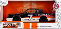 Thumbnail for The Jada Bigtime Muscle 1987 Buick Grand National 1:24 diecast car in its original orange window box packaging.
