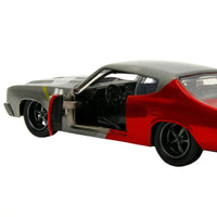 Thumbnail for Jada Marvel Thor 1970 Chevelle SS diecast 1:32 door open interior detail gray red