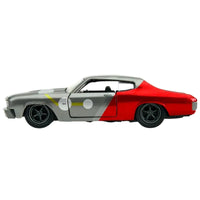 Thumbnail for Jada Marvel Thor 1970 Chevelle SS diecast 1:32 driver side SS badge gray red livery