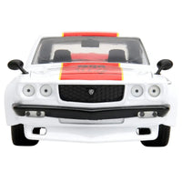 Thumbnail for 1974 Mazda RX-3 One Punch Man diecast car front view with grille and headlights