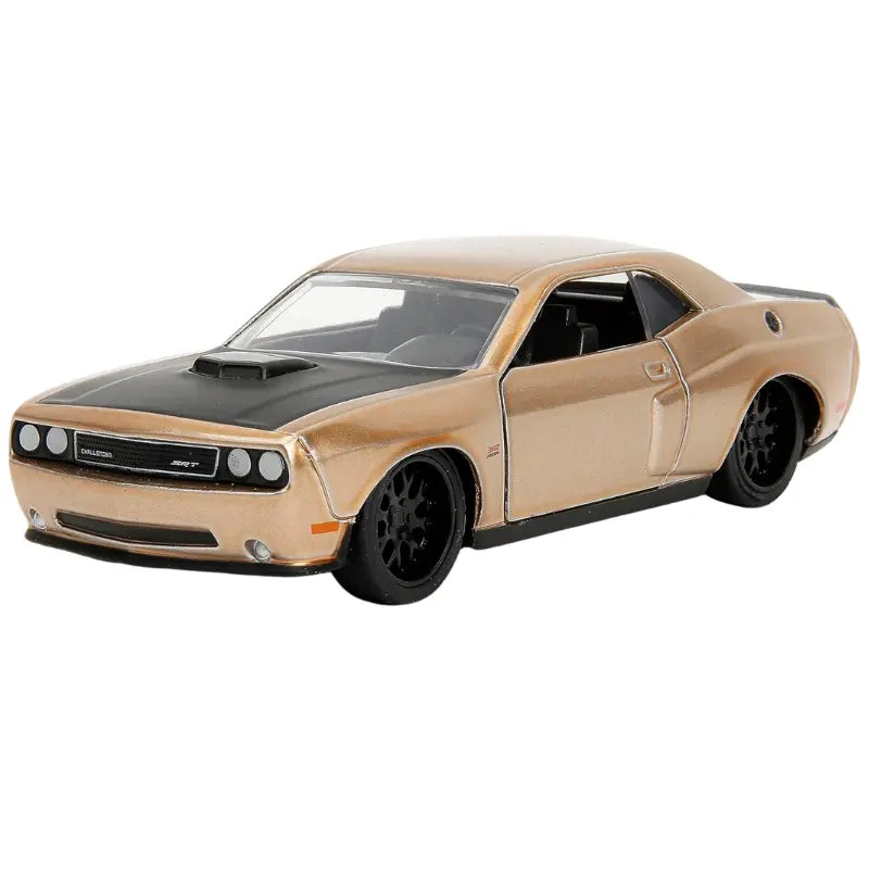 Top-down view of the 2012 Dodge Challenger SRT8 diecast model by Jada Toys.