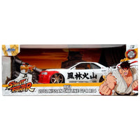 Thumbnail for Front view of Street Fighter Ryu 2002 Nissan Skyline GT-R R34 window box packaging