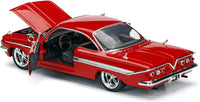 Thumbnail for Jada Toys Fast & Furious F8 Dom's 1961 Chevy Impala 1:24 die-cast model with opening hood and driver-side door.