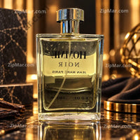 Thumbnail for Jean Marc Paris Homme Noir eau de toilette 180 ml bottle viewed from behind with mirrored label”
