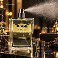 Thumbnail for Jean Marc Paris Homme Noir eau de toilette 180 ml bottle spraying with cap removed”