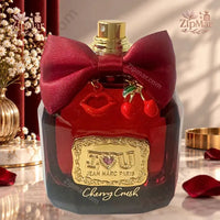 Thumbnail for Front close-up of Jean Marc Paris I Heart U Cherry Crush Eau De Parfum bottle on marble surface