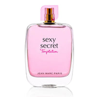 Thumbnail for The pink and white striped packaging box for Jean Marc Paris Sexy Secret Temptation 3.4 oz Eau de Parfum for women.