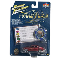 Thumbnail for Front three-quarter view of the 1:64 scale Johnny Lightning 1948 Tucker Torpedo in Maroon Metallic.