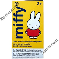 Thumbnail for Front of Kids Preferred Miffy Color Pop full body plush keychain blind box, ages 3 and up