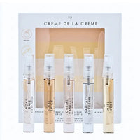 Thumbnail for Le Monde Gourmand Crème de la Crème 513 white window gift box front showing all five purse spray vials