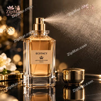 Thumbnail for Les Collection Paris Ecstacy eau de parfum bottle spraying with gold cap removed”