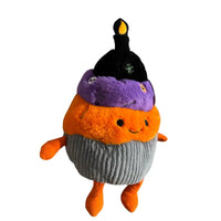 Thumbnail for Side angle view of Linzy Toys Happy Halloween Candle Cupcake plush