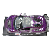 Thumbnail for Top-down overhead view of Maisto 1:18 metallic purple Corvette ZR1 Coupe