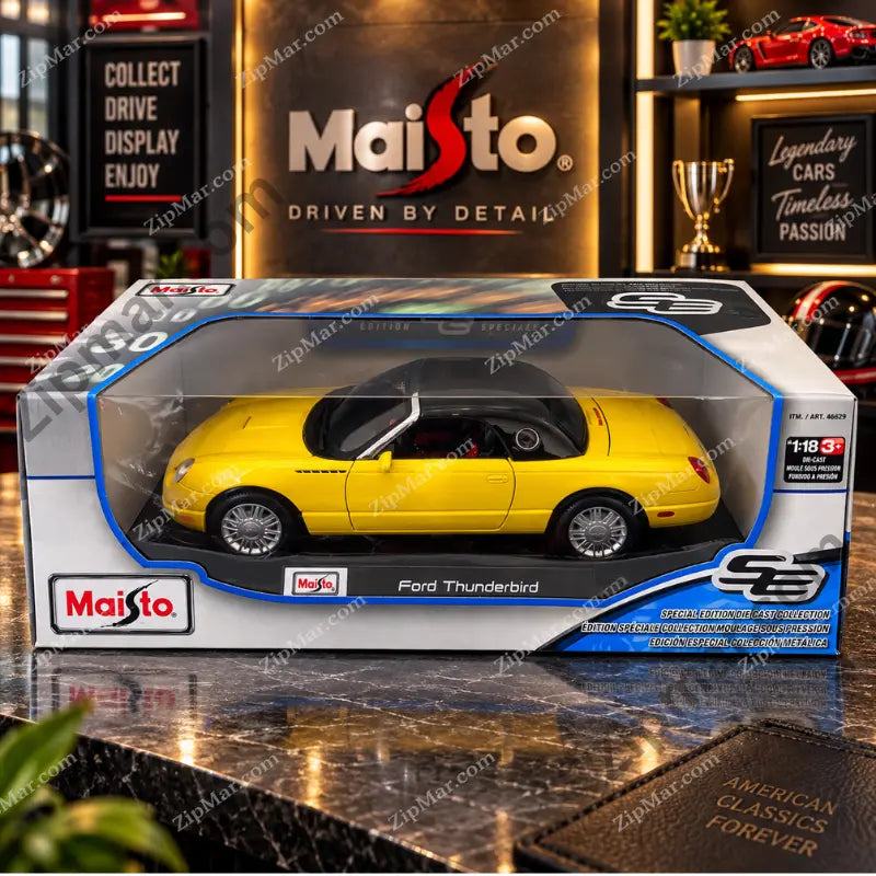 Maisto 1:18 Ford Thunderbird diecast model in original Special Edition Die Cast Collection box”
