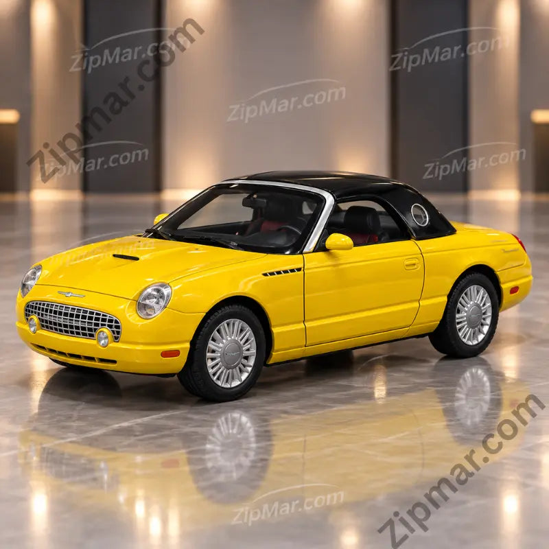 Maisto 1:18 Ford Thunderbird diecast model front left three quarter view with chrome style grille”