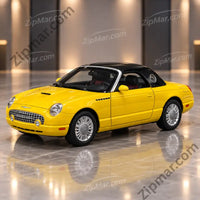 Thumbnail for Maisto 1:18 Ford Thunderbird diecast model front left three quarter view with chrome style grille”