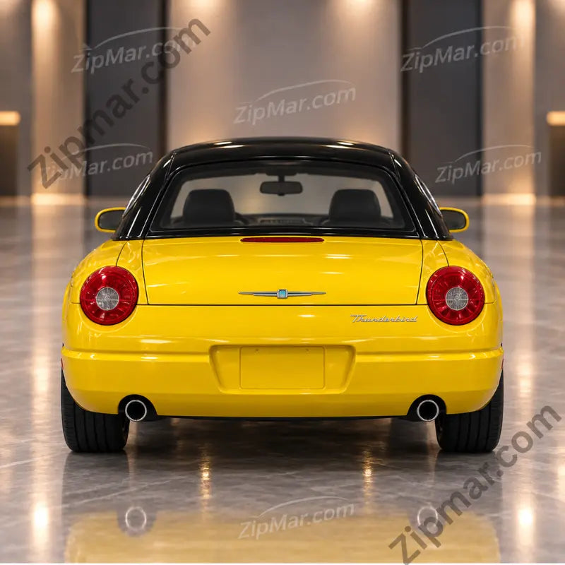 Maisto 1:18 Ford Thunderbird diecast model rear view with round tail lights and black hardtop”