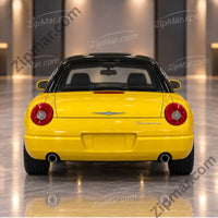 Thumbnail for Maisto 1:18 Ford Thunderbird diecast model rear view with round tail lights and black hardtop”