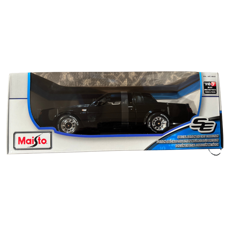 Maisto 1:18 1987 Buick Grand National diecast model box front view