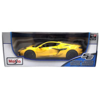Thumbnail for Maisto Special Edition 2025 Chevrolet Corvette ZR1 yellow 1:18 diecast box side view