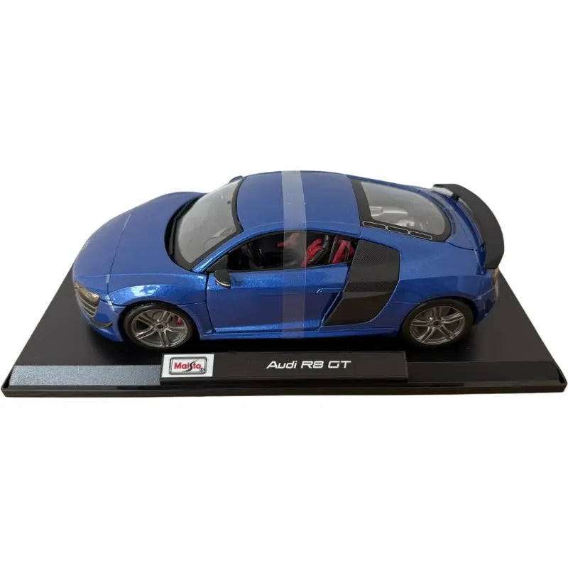 Maisto 1:18 Audi R8 GT diecast model top three quarter angle view