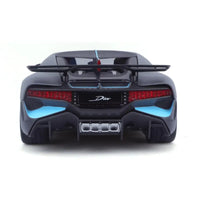 Thumbnail for Maisto Bugatti Divo 1:18 Special Edition gray and blue diecast model rear view