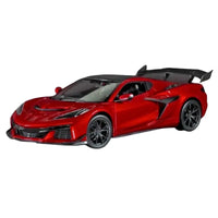 Thumbnail for Corvette ZR1 Coupe red 1:18 diecast car front angle view closed