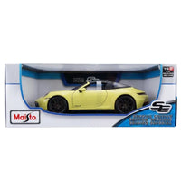Thumbnail for Maisto Special Edition Porsche 911 Targa 4 GTS yellow 1:18 diecast box front view