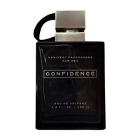 Thumbnail for Minimalist black bottle of Manifest Confidence by Tru Fragrance for Men.